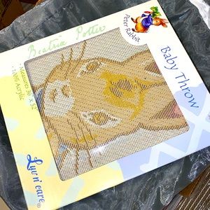 Peter Rabbit (Beatrice Potter) Baby Shawl Throw